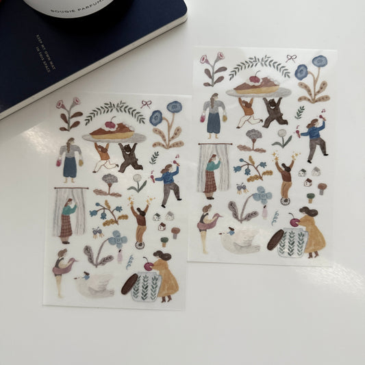 Ivy Snow A Lovely Day Transfer Sticker Set