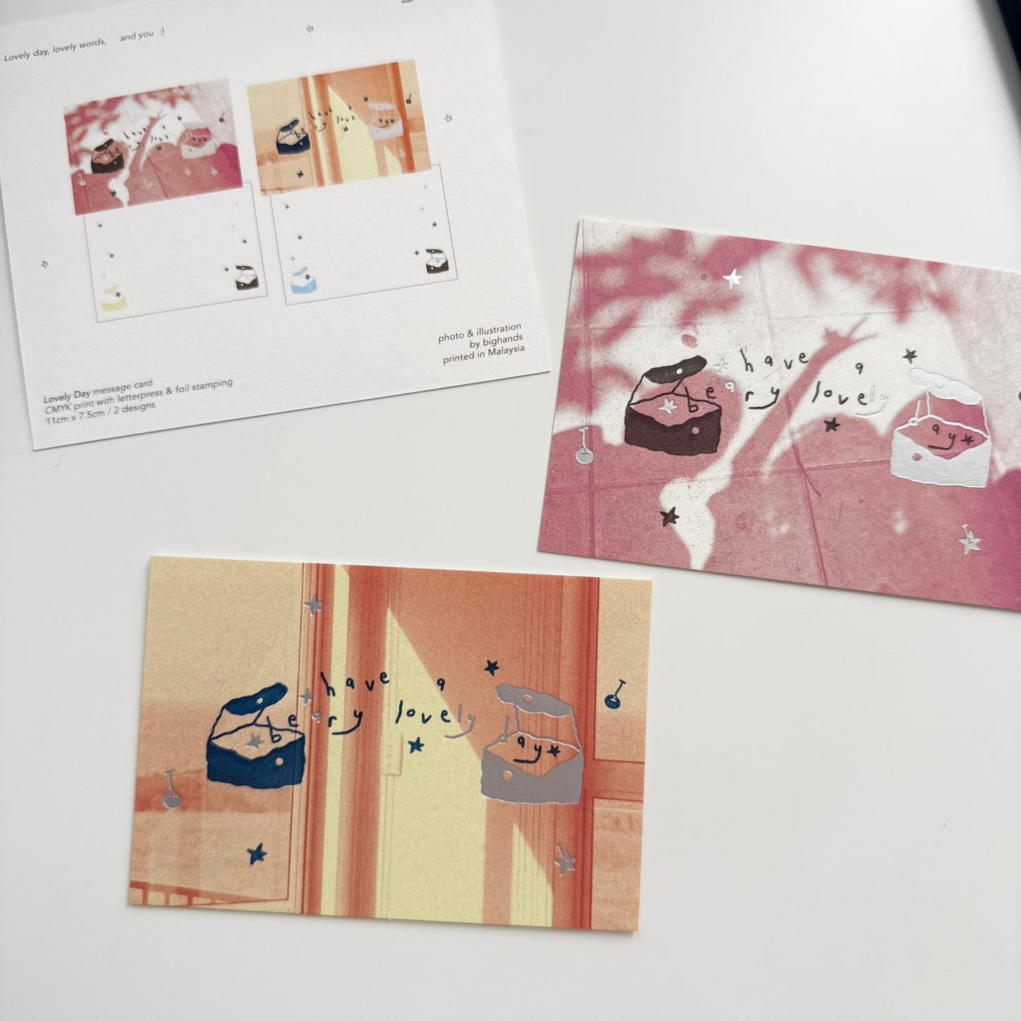 Bighands Moment Series Message Card Set / Lovely Day