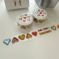Sosom room Candy Heart Glitter Sticker Roll