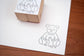 Rakui Hana [ Memories Series ] Rubber Stamps / 3 Designs