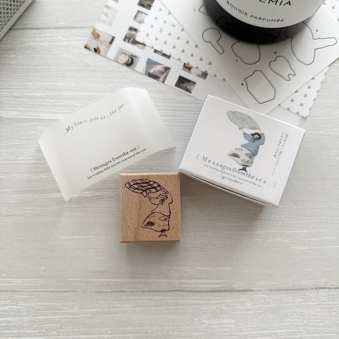 Yamadoro Messages from the Sea Collection Rubber Stamp