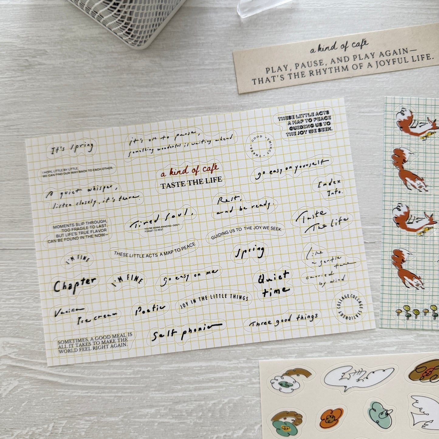 A Kind of Café Illustration Sticker Pack