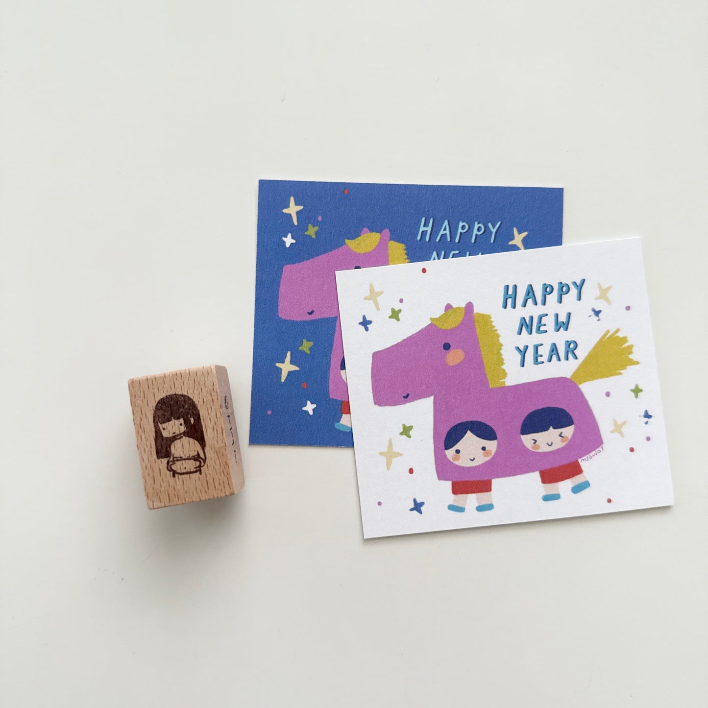 Msbulat New Year Collection Rubber Stamp / 4 Styles