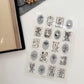 Misshoegg Light Blue Stamp Transfer Sticker Set