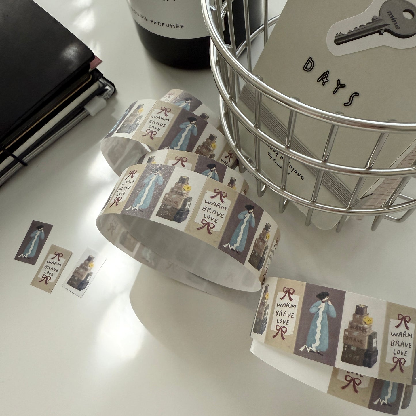 Yamadoro Warm, Brave, & Love Label Sticker Roll