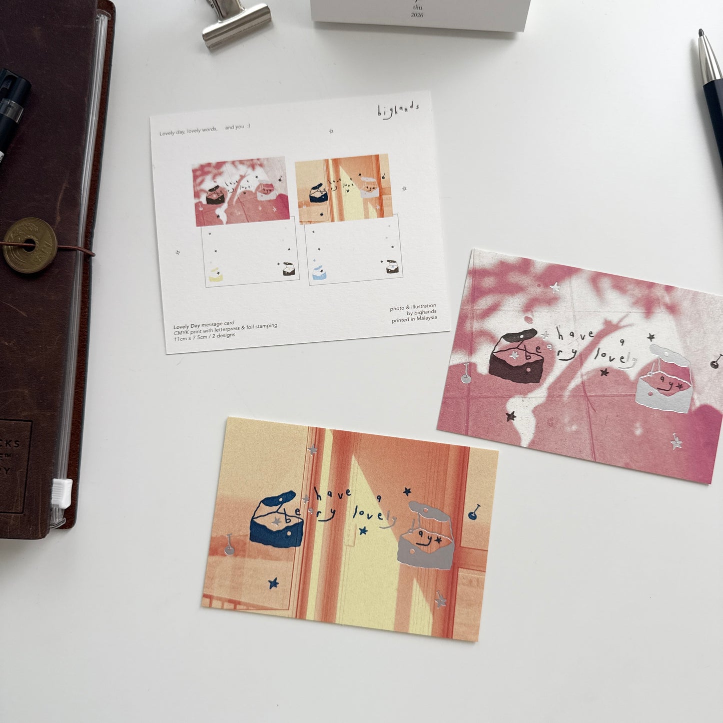 Bighands Moment Series Message Card Set / Lovely Day