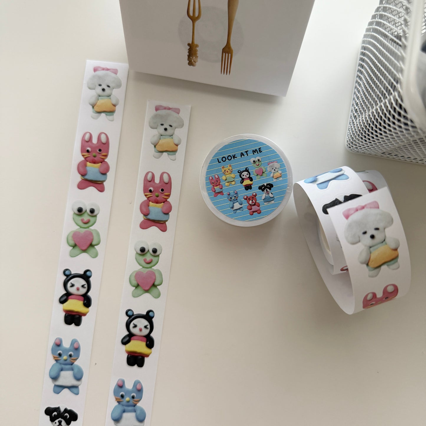 Sosom room Look at Me Kiss-cut Sticker Roll