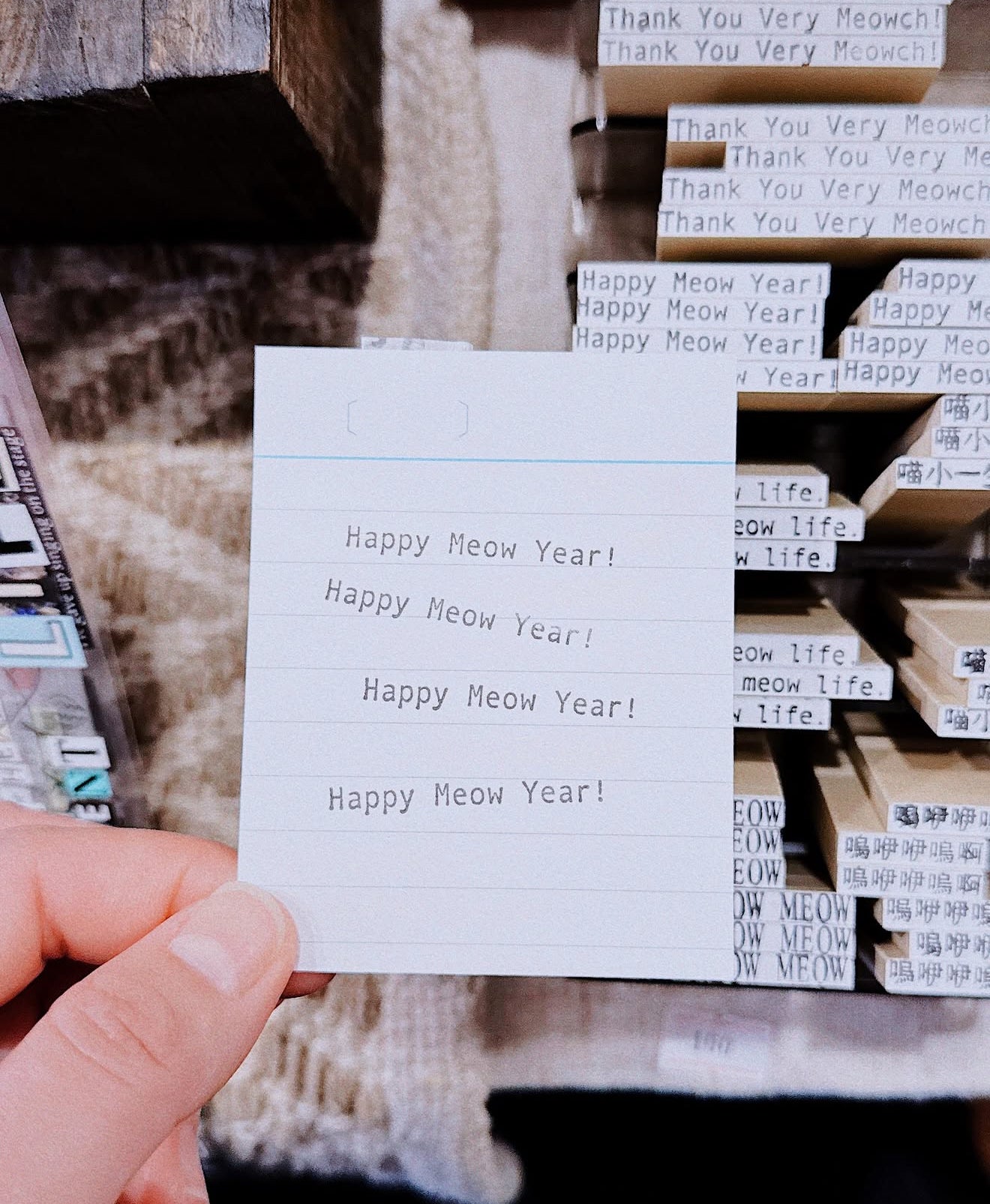 Mr. Eggplants Meow Lady Rubber Stamp / 3 Designs