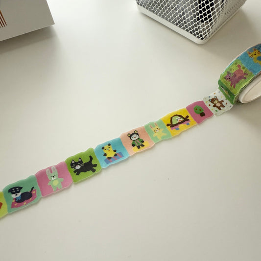 Sosom room Paper Friends Die-cut Masking Tape