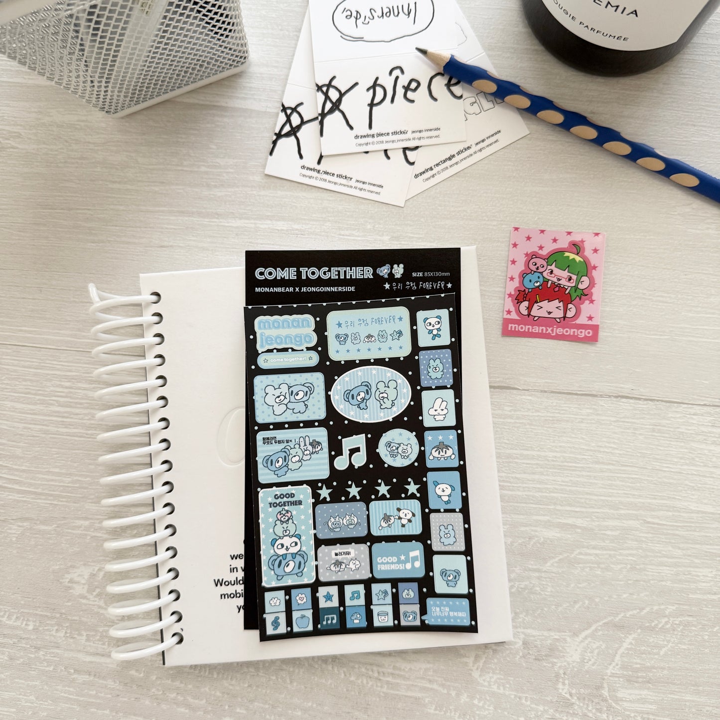 Jeongo Innerside x Monan Collaborate Sticker Collection / 10 Designs