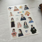 La Dolce Vita It's So Nice to Have You A6 Size Washi Sticker Sheet