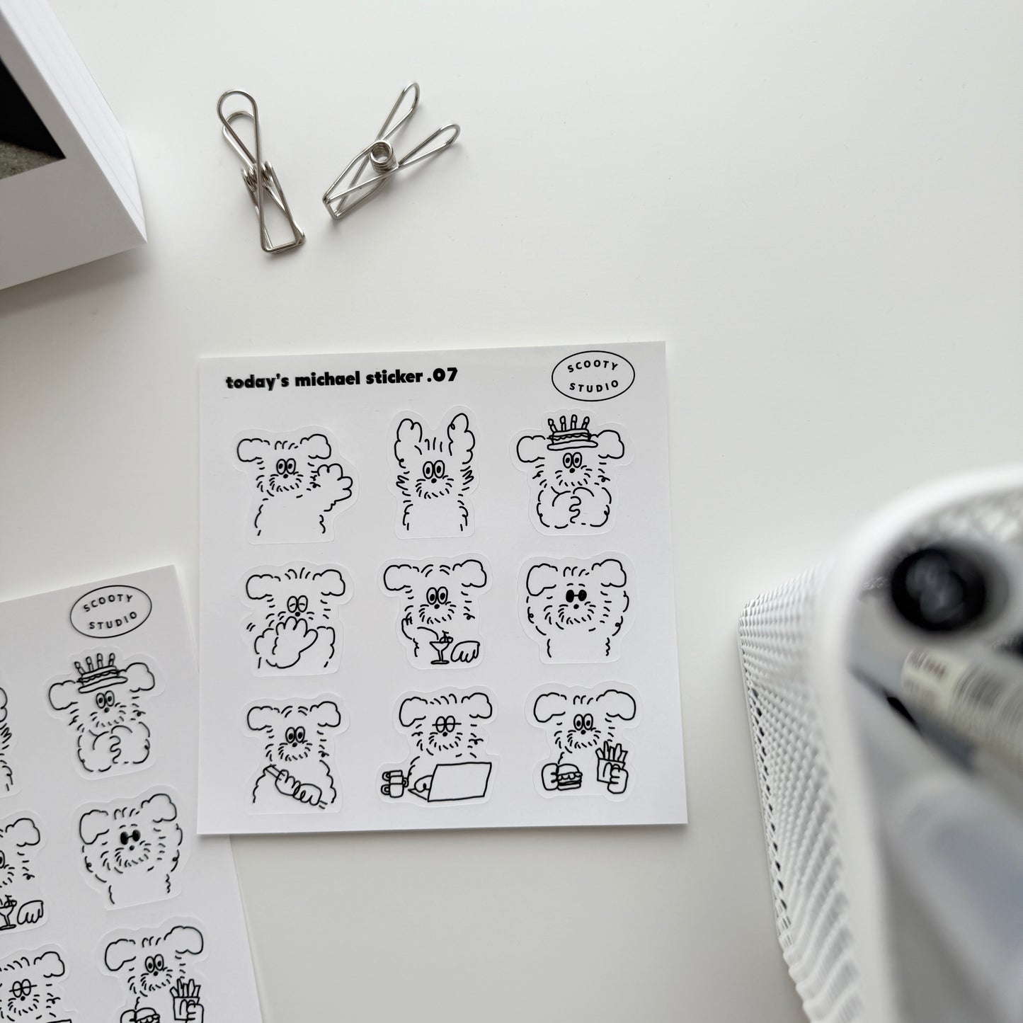Scooty Studio Today's Michael Sticker 07