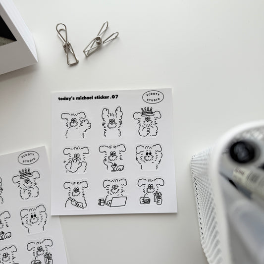 Scooty Studio Today's Michael Sticker 07