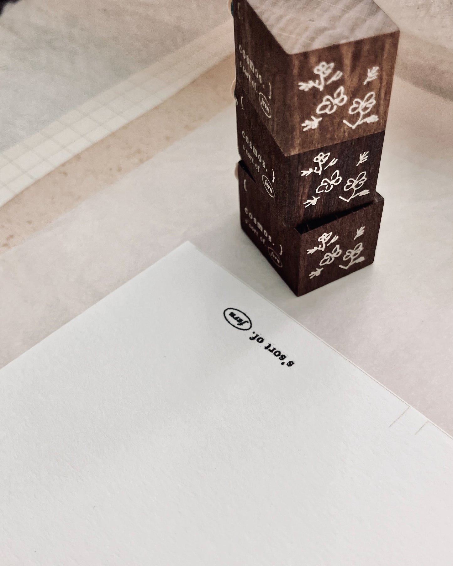 Somesortof.fern 2025 Autumn (NEW) Rubber Stamp / Cosmos