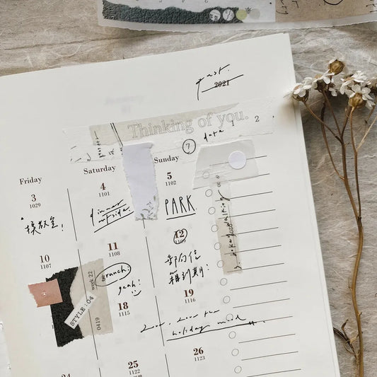 Mr. Eggplants Think Note II. Washi Tape