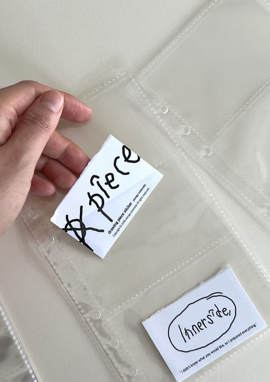 Jeongo Innerside Personal Ring Clear Pockets // 3 Top-loaded