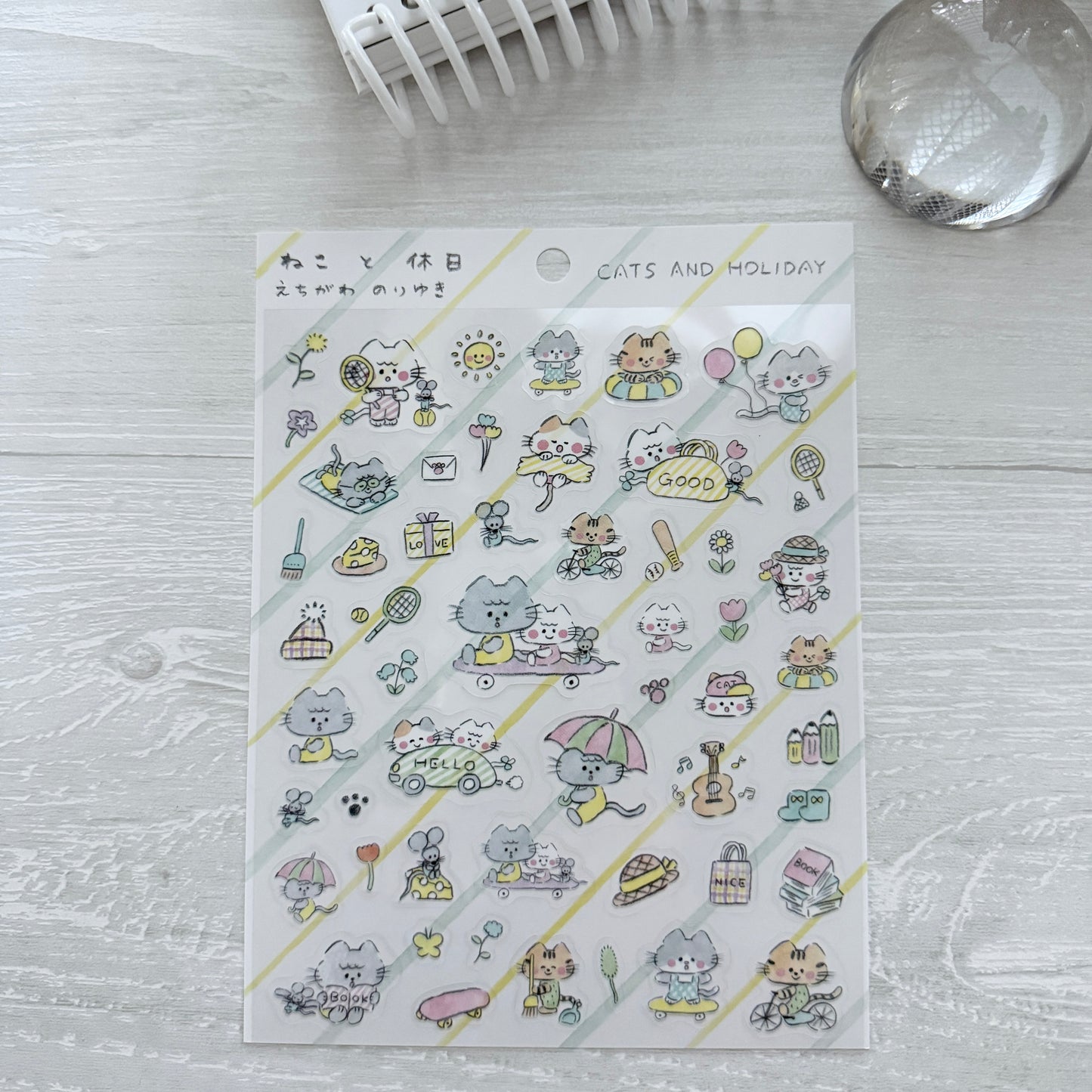 Cozyca Noriyuki Echigawa Large Sticker Sheet / 2 Designs