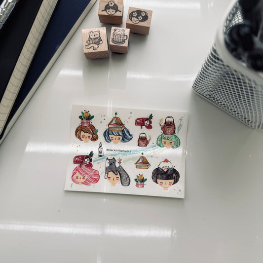 Black Milk Project On My Head Mini Sticker Sheet