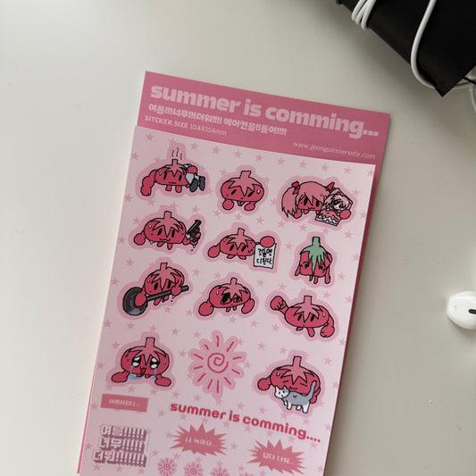 Jeongo Innerside Ms. Tomato's Summer Sticker Sheet