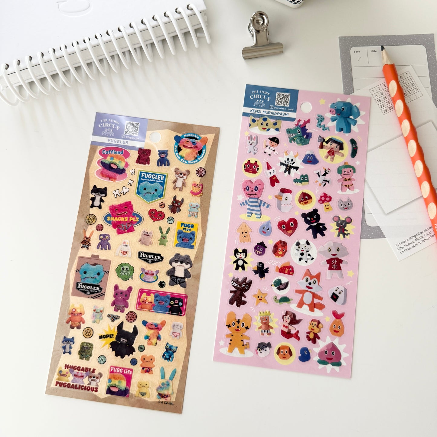 Creators Circus Sticker Sheet / Kenzi Murabayashi & Fuggler