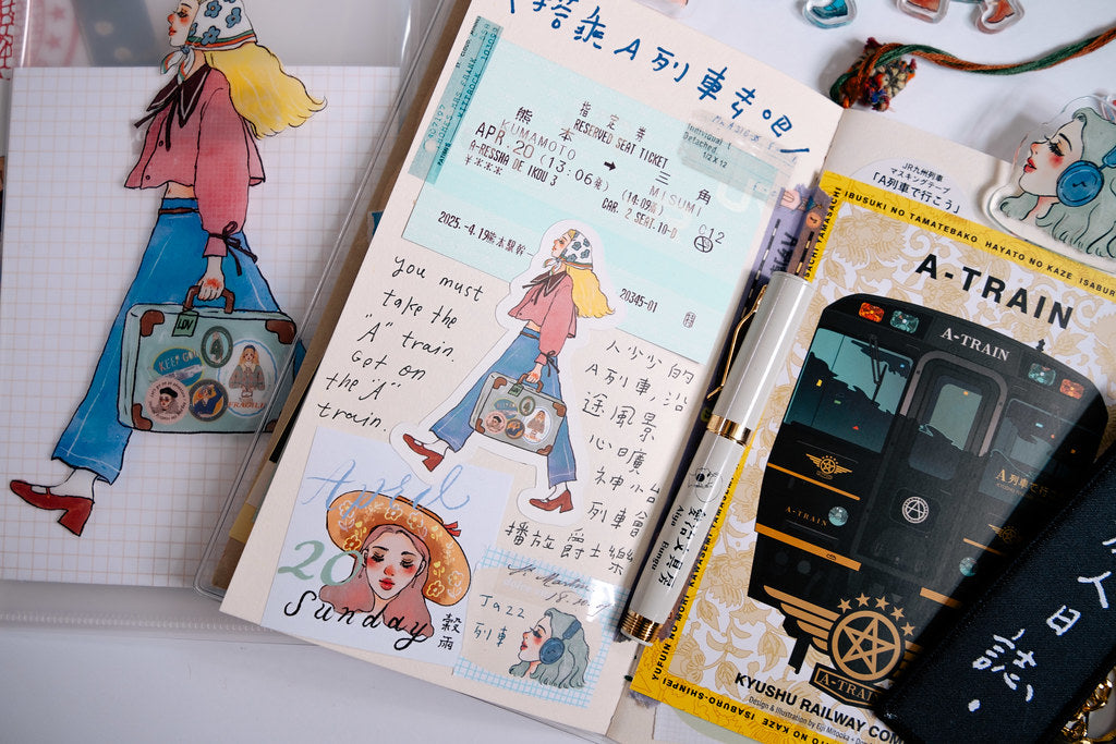La Dolce Vita We Move Forward Happily Sticker Set in Tin