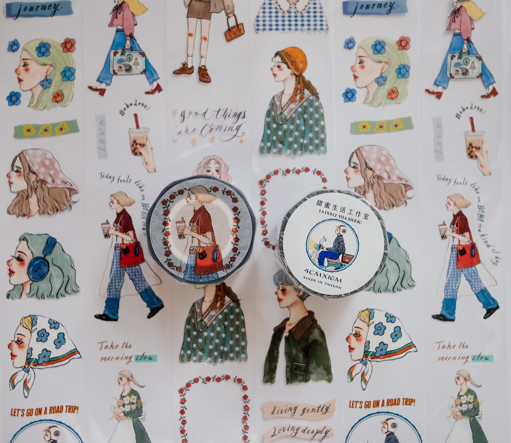 La Dolce Vita We Move Forward Happily PET Tape