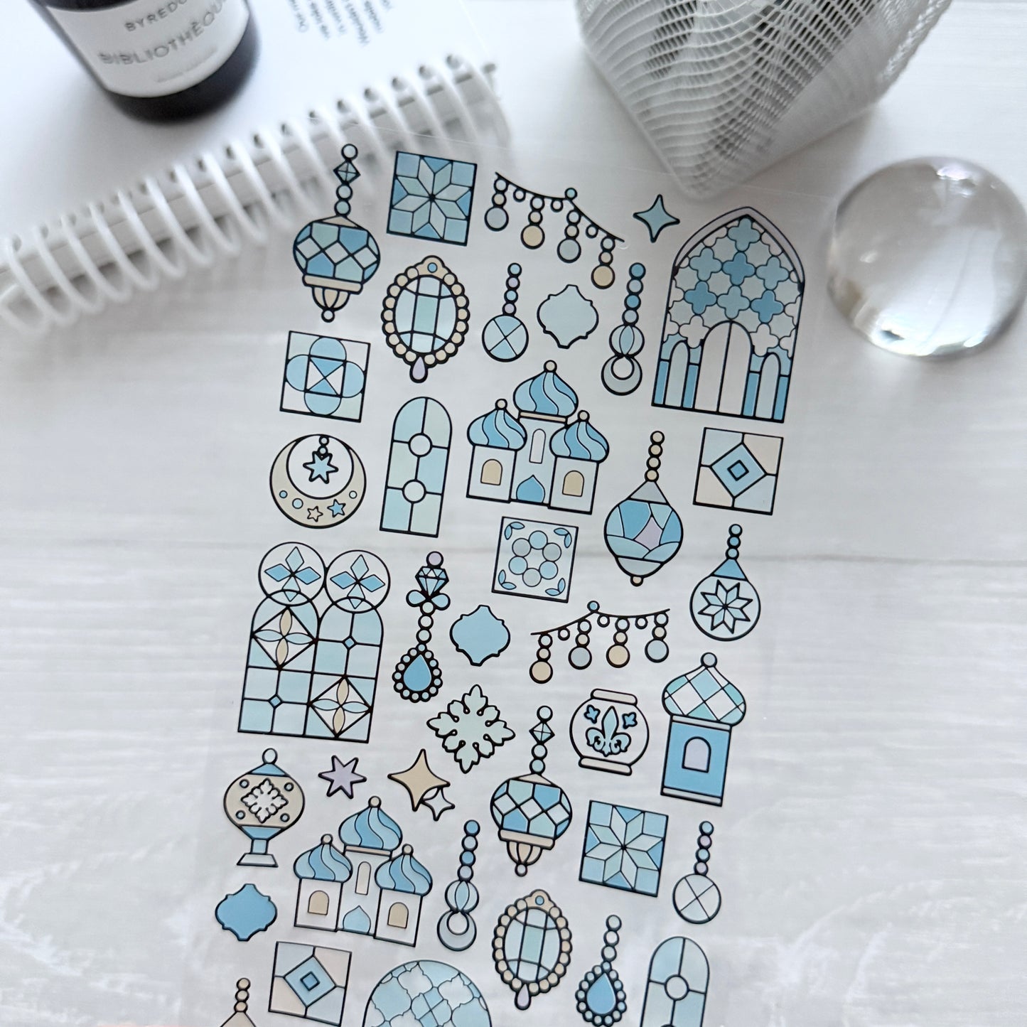 Kamio Japan Stained Glass Sticker / 3 Designs