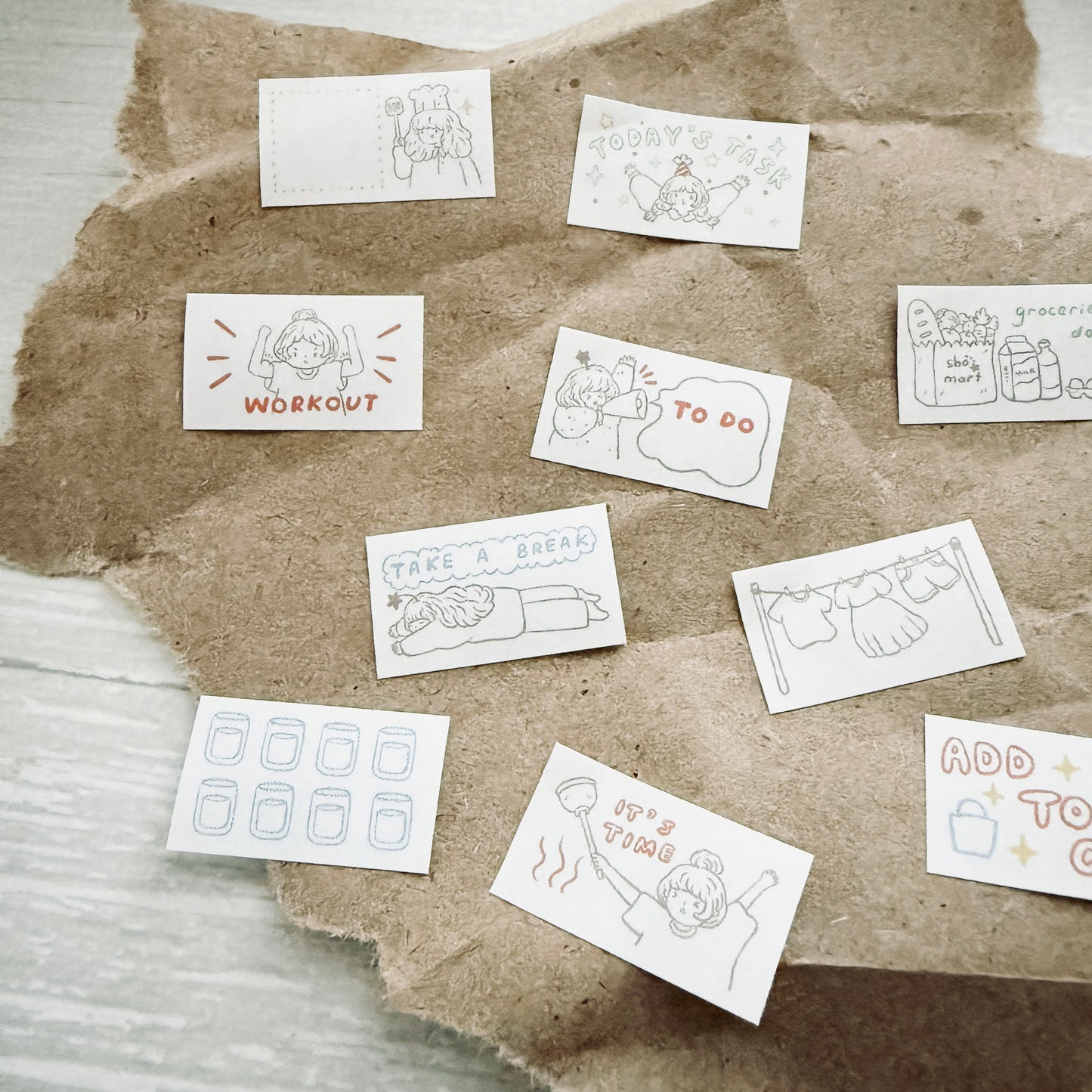 Sho Littlehappiness Daily Life Label Sticker Roll