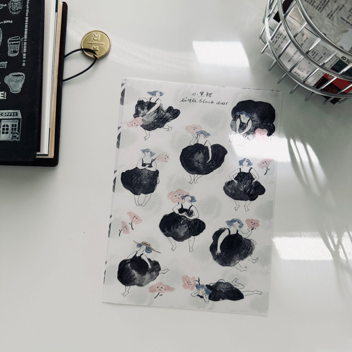Dodolulu Little Black Dress Washi Sticker Sheet