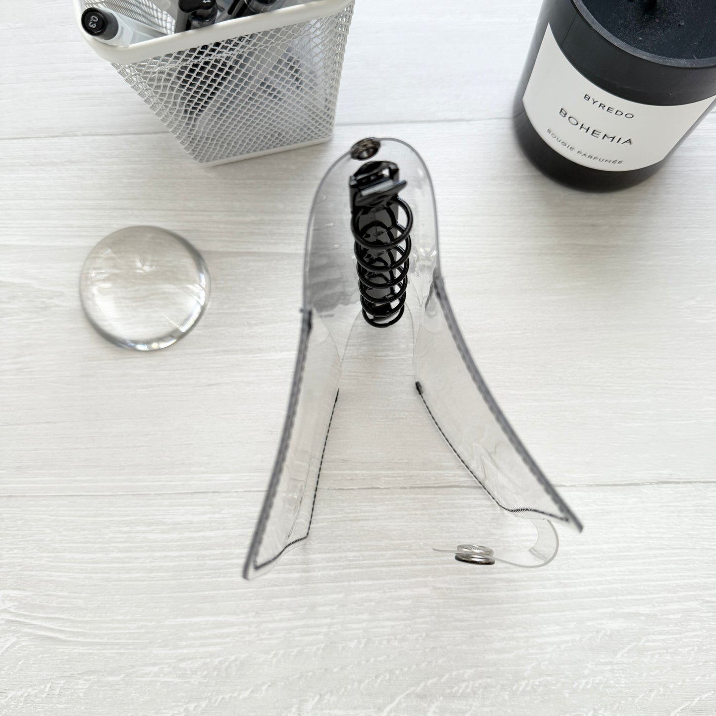 Jeongo Innerside Clear Pocket Size Ring Journal / 3 Colors