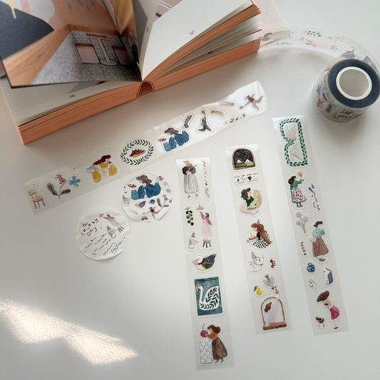 Ivy Snow A Lovely Day Kiss-cut PET Sticker Roll