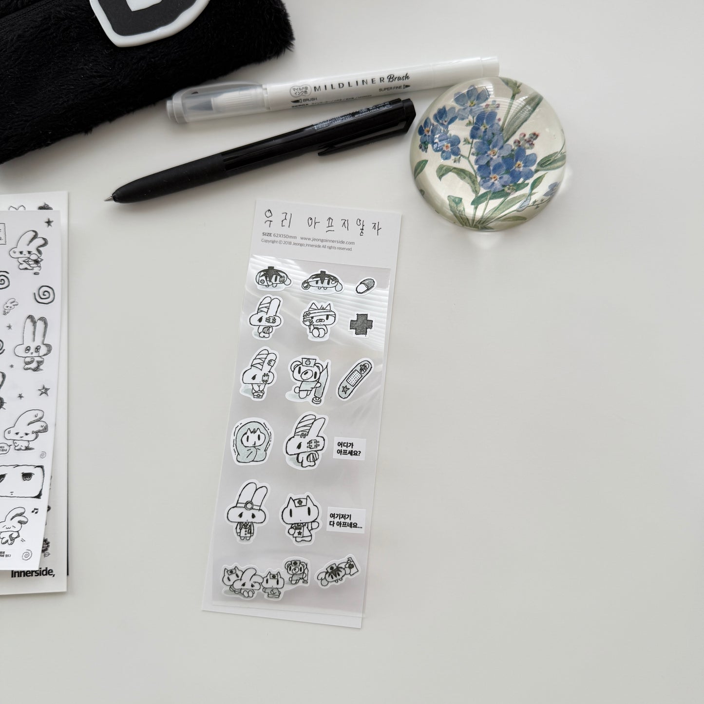 Jeongo Innerside Let's Not Get Sick Sticker Sheet