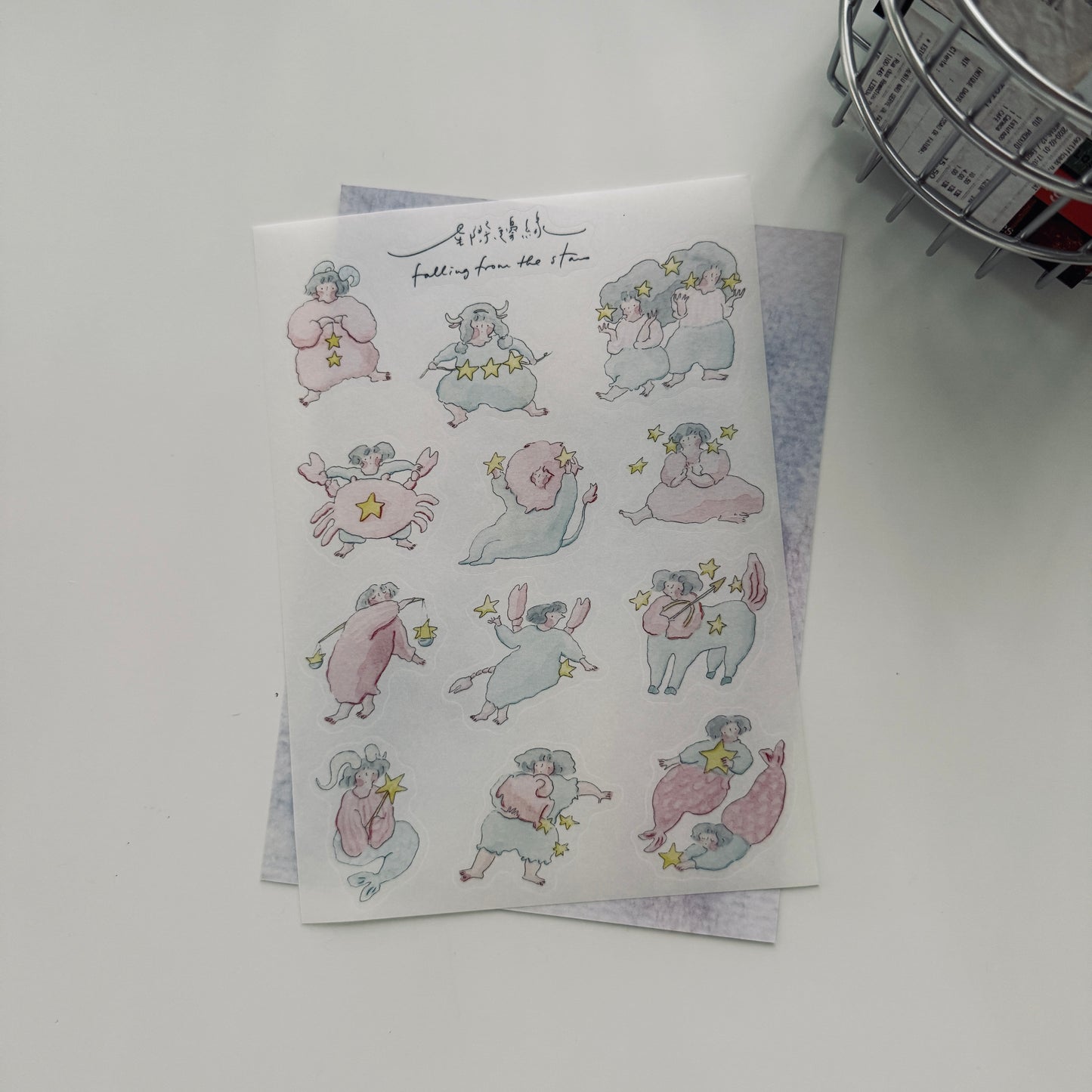 Dodolulu Falling From the Stars Washi Sticker Sheet