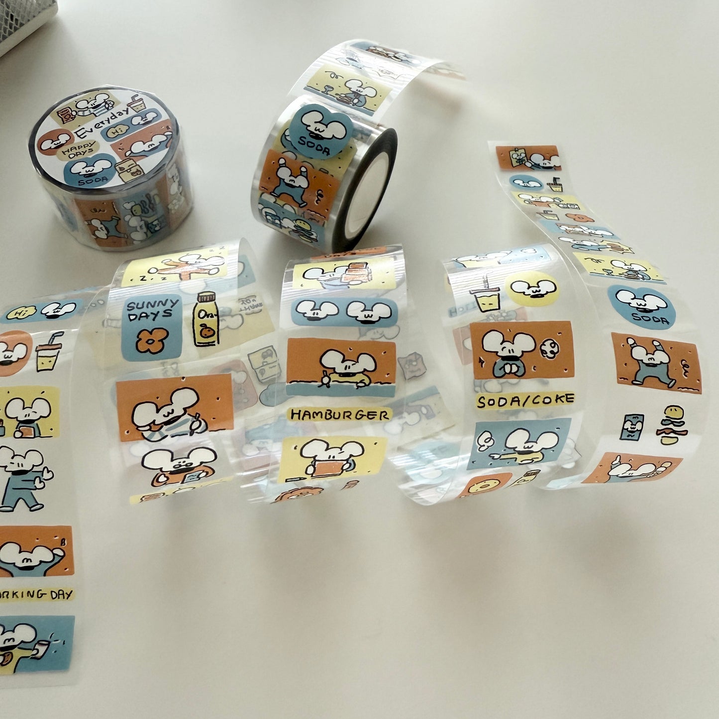 1991w2992 Everyday Lemon Macaron PET Tape