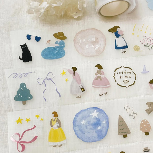 63penhouse x Hairmo Little Romance Die-cut PET Sticker Roll