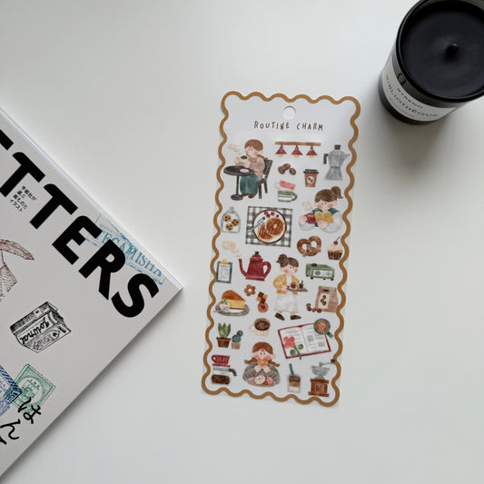 MIND WAVE Routine Charm Sticker / 2 designs