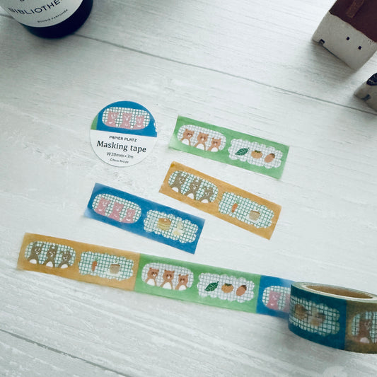 25.recipe x Papier Platz Masking Tape / Animal Portrait