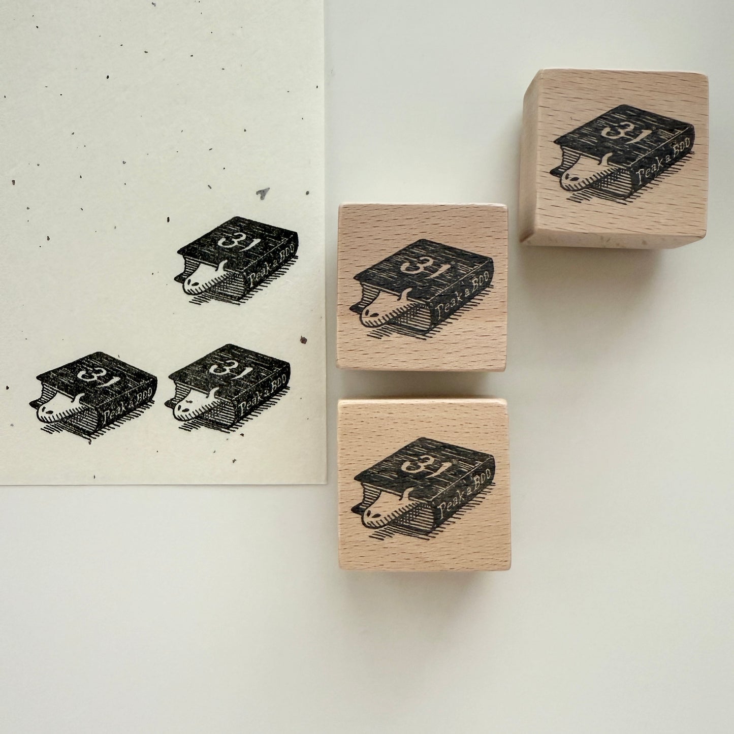 Yoko Kadokawa Peak a Boo Rubber Stamp