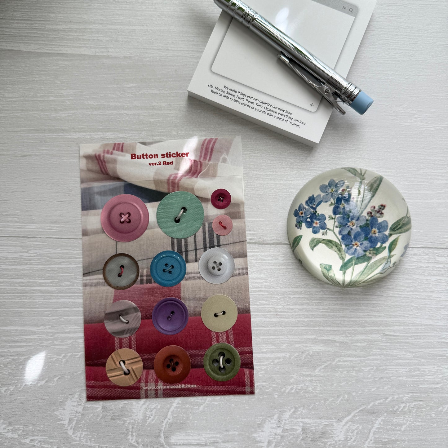 Organize a bit Button Sticker / 2 Designs