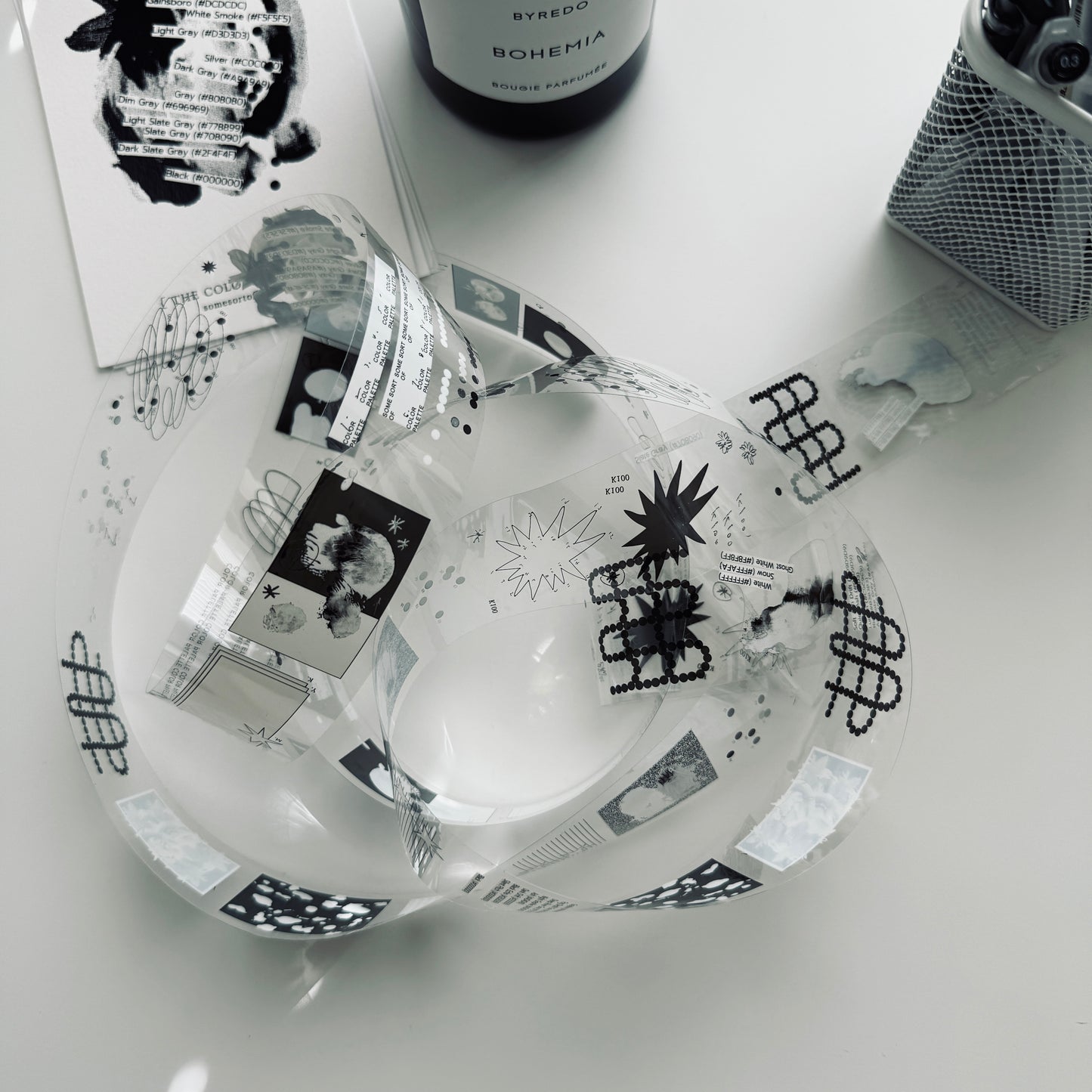 Somesortof.fern Muted Silver Foiled PET Tape