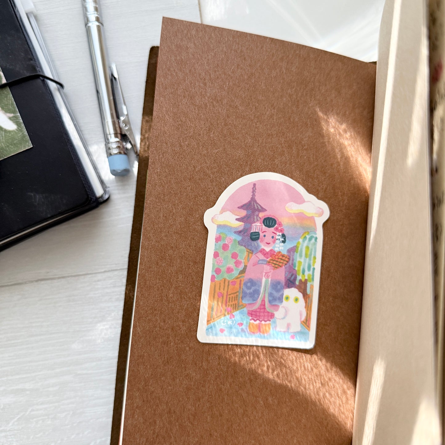 Cozyca Itoi Yuki Die-cut Sticker / Tokyo & Kyoto