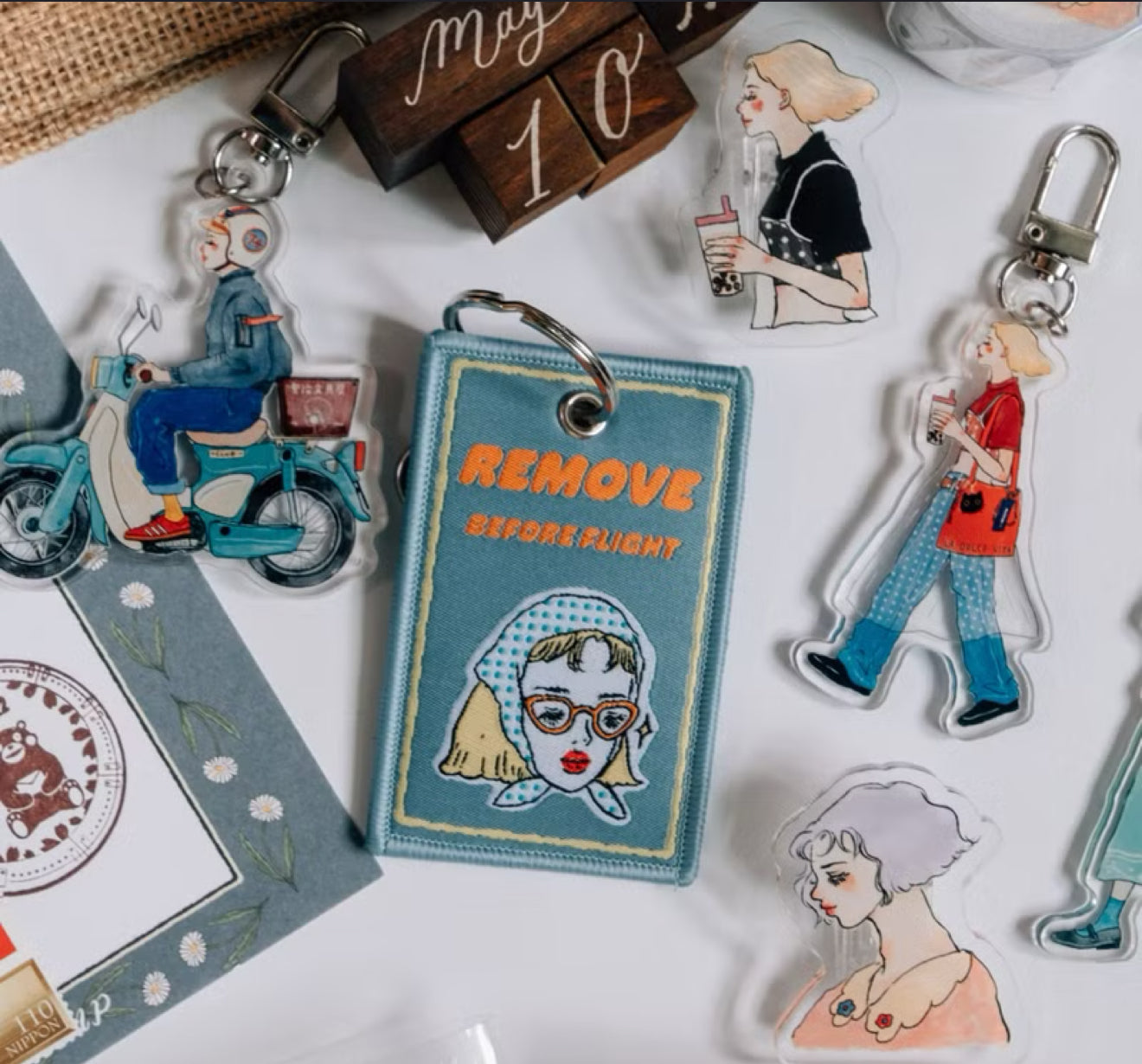 La Dolce Vita Fabric Journal Charms / 3 Designs