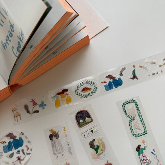 Ivy Snow A Lovely Day Kiss-cut PET Sticker Roll