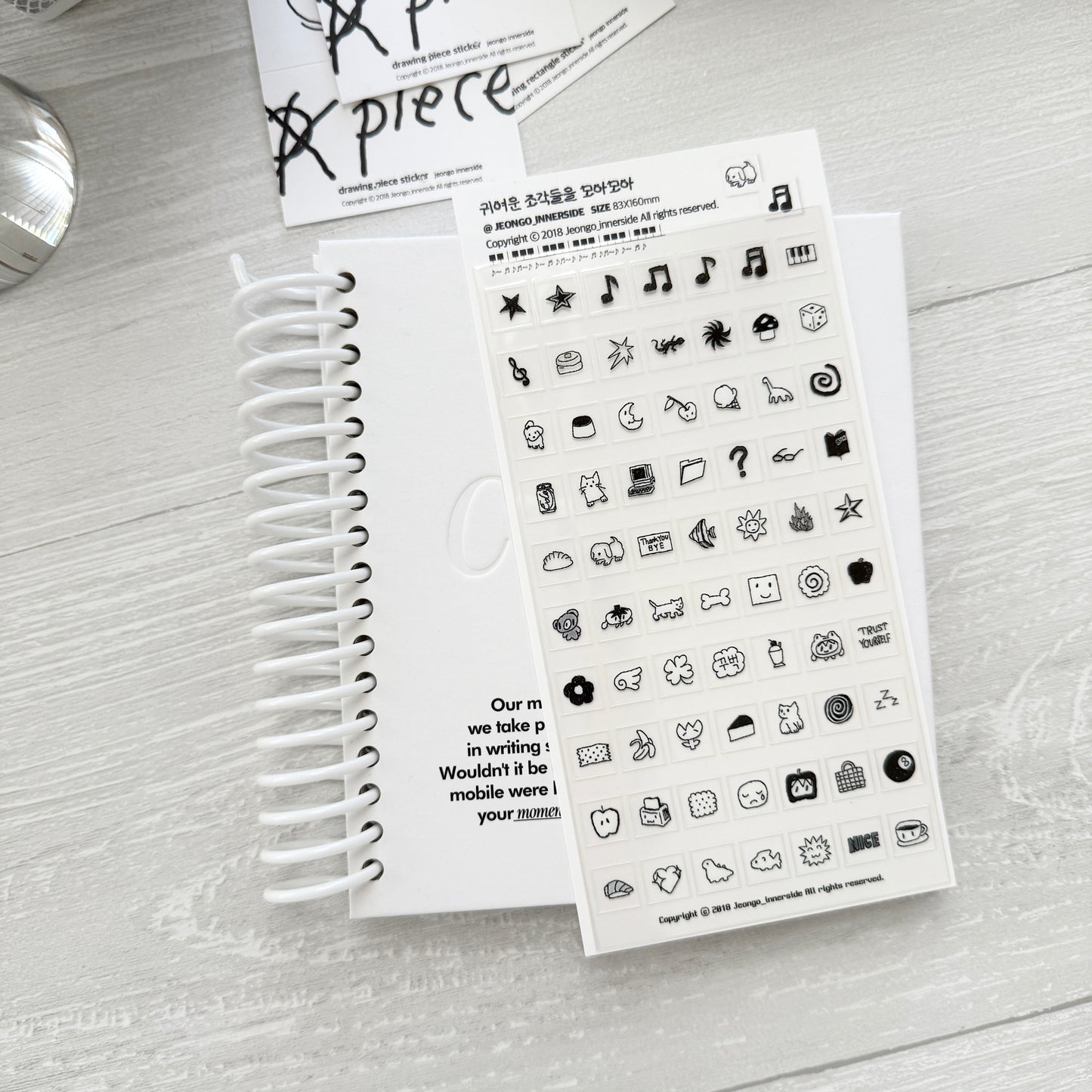 Jeongo Innerside Many Stickers / 10 Designs