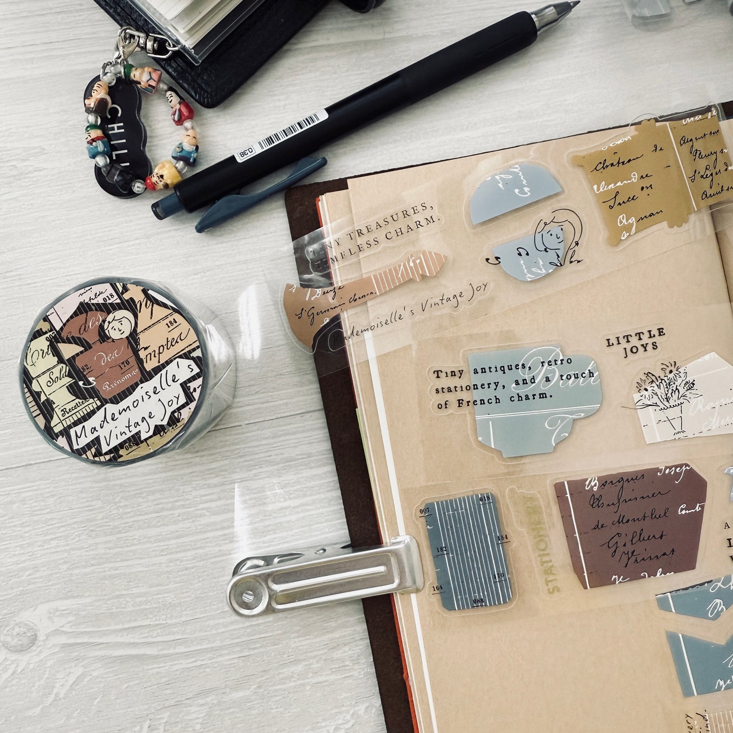 A Kind of Café Mademoiselle's Vintage Joy Kiss-cut PET Sticker Roll