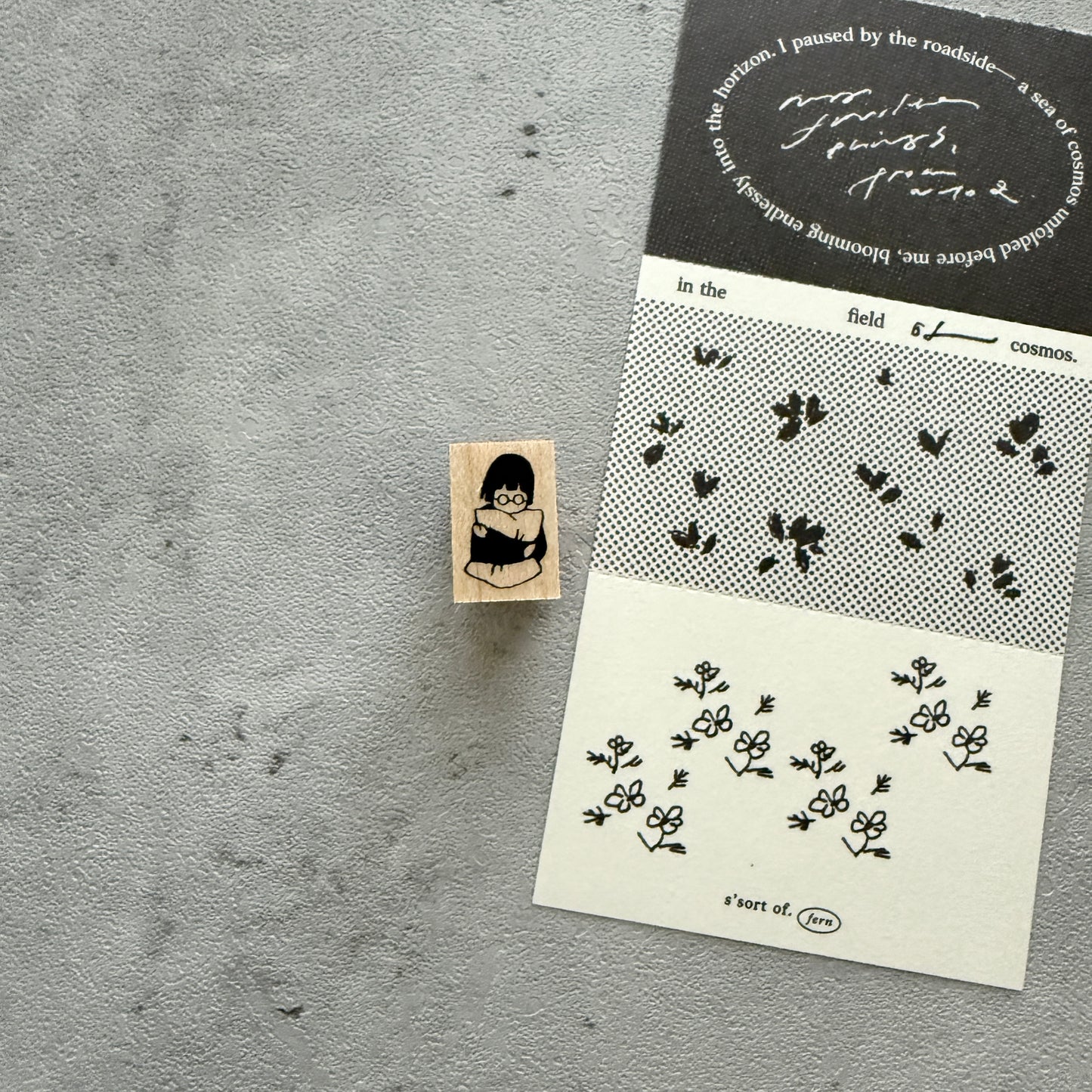 MA7stamp Daily Fumiko Rubber Stamp / 3 Designs