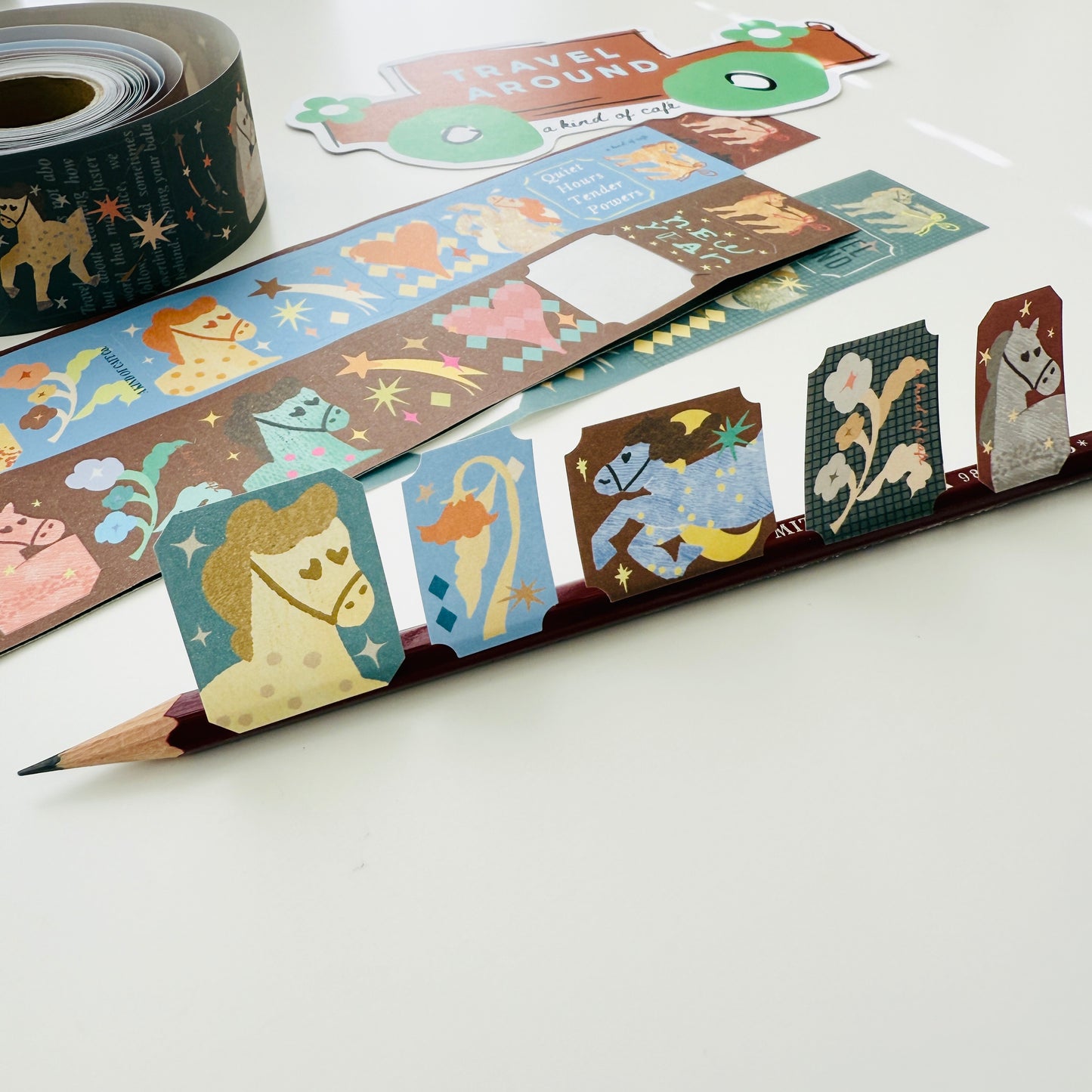 A Kind of Cafe Horse Fairytale Sticker Roll