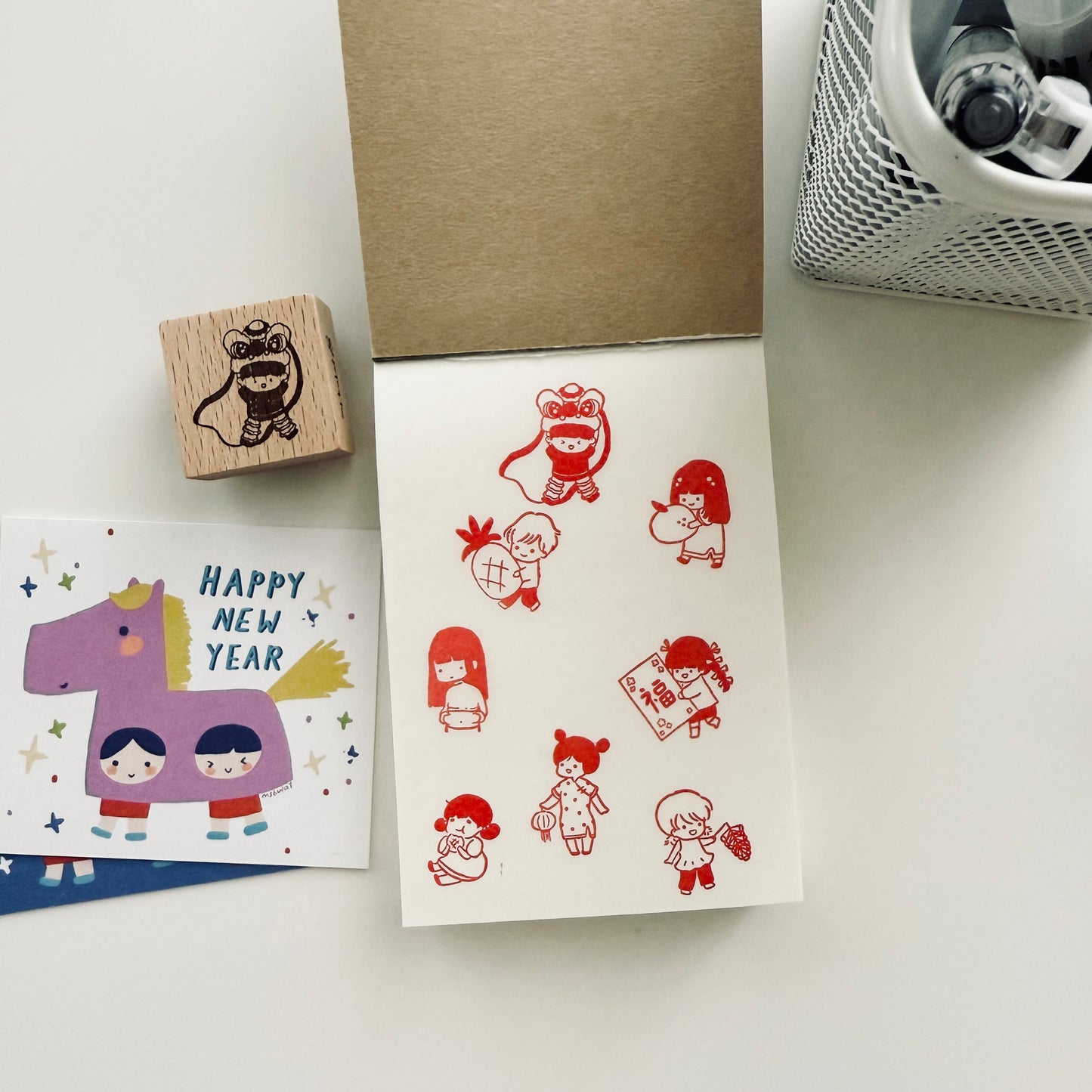 Msbulat New Year Collection Rubber Stamp / 4 Designs