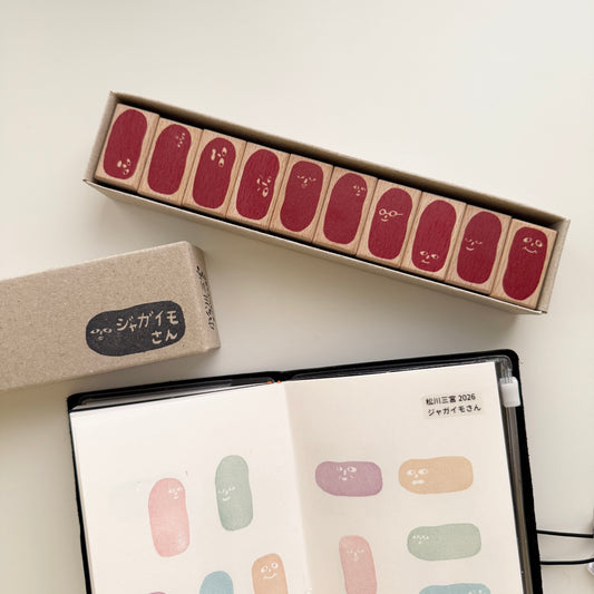 Matsukawasanmiya Mr. Potato Rubber Stamp Set