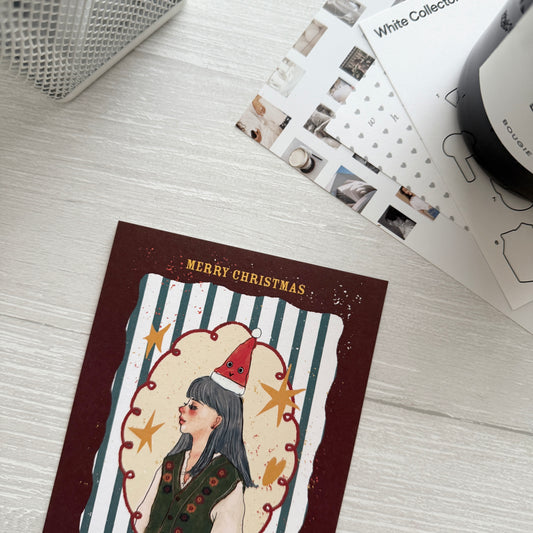 La Dolce Vita Letter to You Christmas Postcard